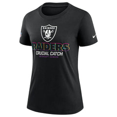 Las Vegas Raiders Women's 2024 NFL Crucial Catch Tri-Blend T-Shirt Black - Nike