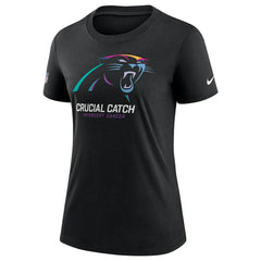 Carolina Panthers Women's 2024 NFL Crucial Catch Tri-Blend T-Shirt Black - Nike