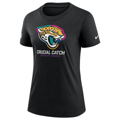 Jacksonville Jaguars Women's 2024 NFL Crucial Catch Tri-Blend T-Shirt Black - Nike