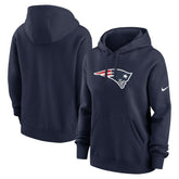 New England Patriots Women's Club Fleece Hoodie Navy - Nike