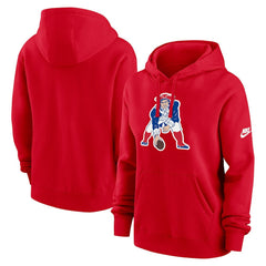 New England Patriots Women's Club Fleece Hoodie Red - Nike