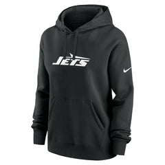 New York Jets Women's Club Fleece Hoodie Black - Nike