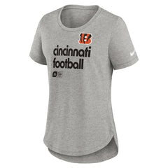 Cincinnati Bengals Women's Team Shout-Out Tri-Blend T-Shirt Heather Gray - Nike
