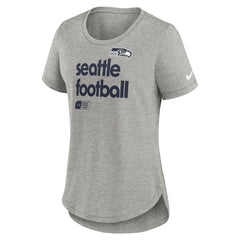 Seattle Seahawks Women's Team Shout-Out Tri-Blend T-Shirt Heather Gray - Nike