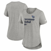 Tennessee Titans Women's Team Shout Out Tri-Blend T-Shirt Heather Gray - Nike