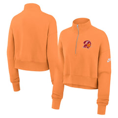 Tampa Bay Buccaneers Women's Rewind Phoenix Half-Zip Sweatshirt Orange - Nike