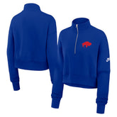 Buffalo Bills Women's Rewind Phoenix Half-Zip Sweatshirt Royal - Nike