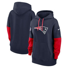 New England Patriots Women's Sideline Essential Hoodie Navy - Nike