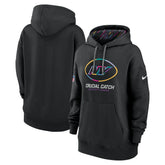 New York Jets Women's 2024 NFL Crucial Catch Club Pullover Hoodie Black - Nike
