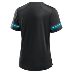 Jacksonville Jaguars Women's Play Script Lace-Up T-Shirt Black - Fanatics