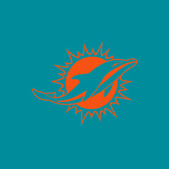 Miami Dolphins Women's Backup Option Long Sleeve Hoodie T-Shirt Aqua/White - Fanatics