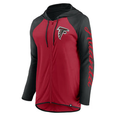 Atlanta Falcons Women's Script Full-Zip Hoodie Red/Black - Fanatics