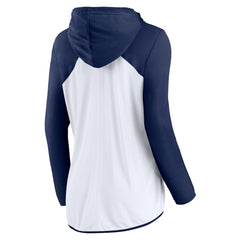 Dallas Cowboys Women's Script Full-Zip Hoodie White/Navy - Fanatics