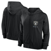 Las Vegas Raiders Women's Script Lock Full-Zip Hoodie Black - Fanatics
