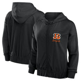 Cincinnati Bengals Women's Script Lock Full-Zip Hoodie Black - Fanatics