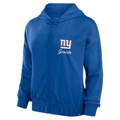 New York Giants Women's Script Lock Full-Zip Hoodie Royal - Fanatics