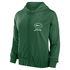 New York Jets Women's Script Lock Full-Zip Hoodie Green - Fanatics