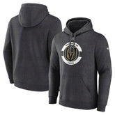 Vegas Golden Knights Fanatics Authentic Pro Core Secondary Fleece Pullover Hoodie Heather Charcoal