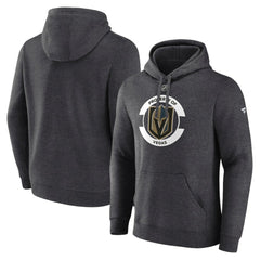 Vegas Golden Knights Fanatics Authentic Pro Core Secondary Fleece Pullover Hoodie Heather Charcoal