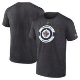 Winnipeg Jets - Fanatics Authentic Pro Core Secondary T-Shirt Heather Charcoal
