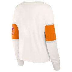 Tampa Bay Buccaneers Women's Antique Block Long Sleeve T-Shirt Cream - Fanatics