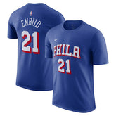 Nike - Joel Embiid Philadelphia 76ers Name & Number T-Shirt - Royal