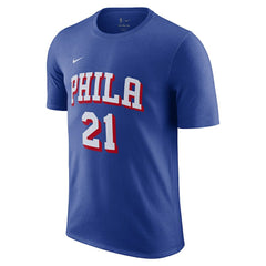 Nike - Joel Embiid Philadelphia 76ers Name & Number T-Shirt - Royal