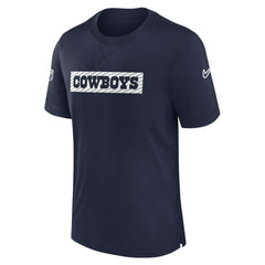 Dallas Cowboys 2024/25 Sideline Player Tri-Blend Performance T-Shirt Navy - Nike