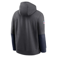 Dallas Cowboys 2024 Sideline Club Pullover Hoodie Charcoal - Nike