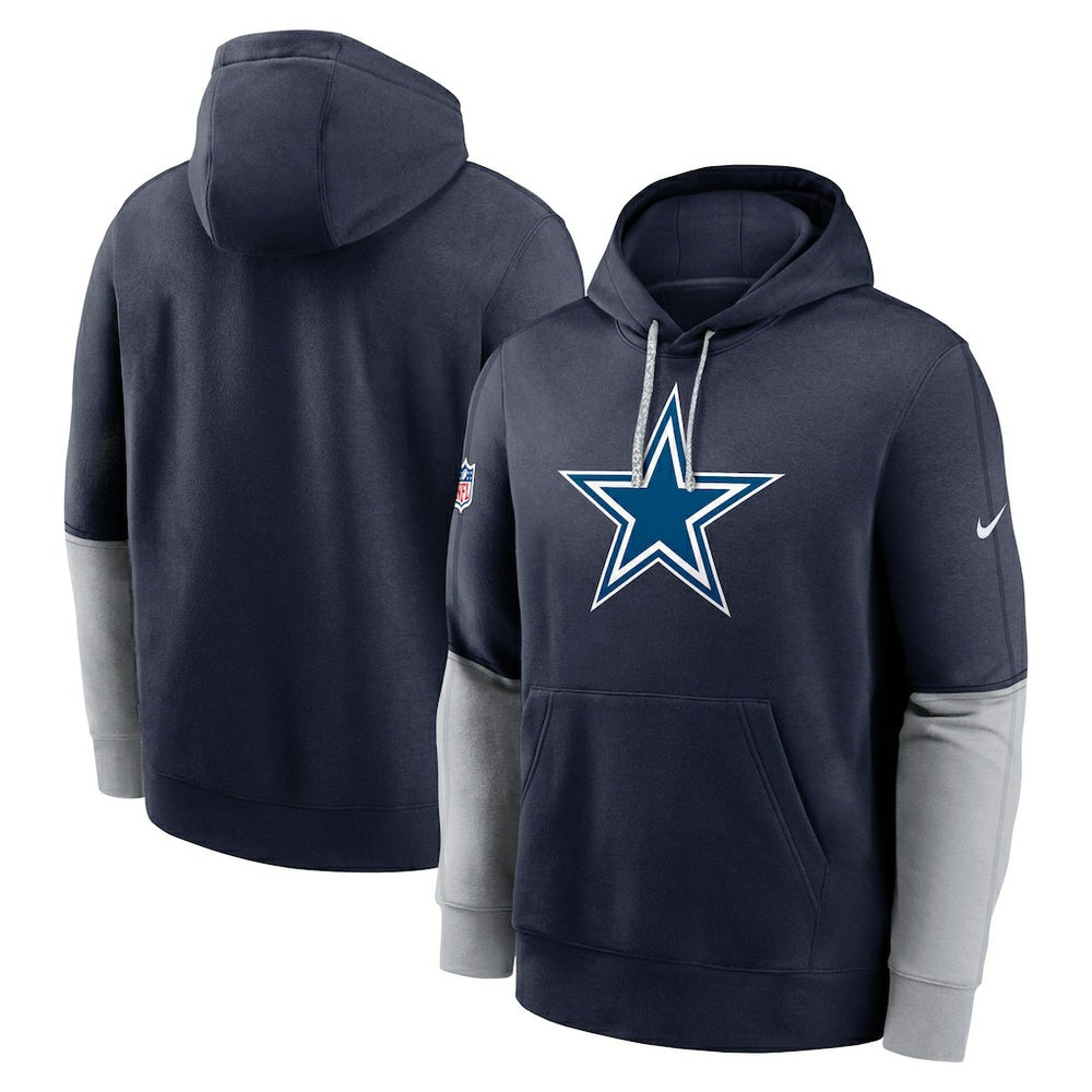 Dallas Cowboys 2024 Sideline Club Pullover Hoodie Navy - Nike
