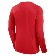 Calgary Flames - Fanatics Authentic Pro Rink Tech Long Sleeve T-Shirt Red