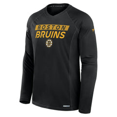 Boston Bruins Fanatics Authentic Pro Rink Tech Long Sleeve T-Shirt Black