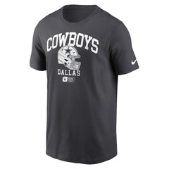 Dallas Cowboys Helmet Essential T-Shirt Charcoal - Nike