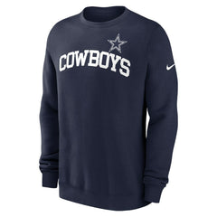 Dallas Cowboys Club Pullover Sweatshirt Navy - Nike