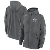 Dallas Cowboys Primetime Club Full-Zip Hoodie Charcoal - Nike