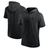 Chicago Blackhawks Fanatics Authentic Pro Road Lightweight Short Sleeve Pullover Hoodie Black