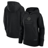 Boston Bruins Fanatics Women's Authentic Pro Road Pullover Hoodie Black
