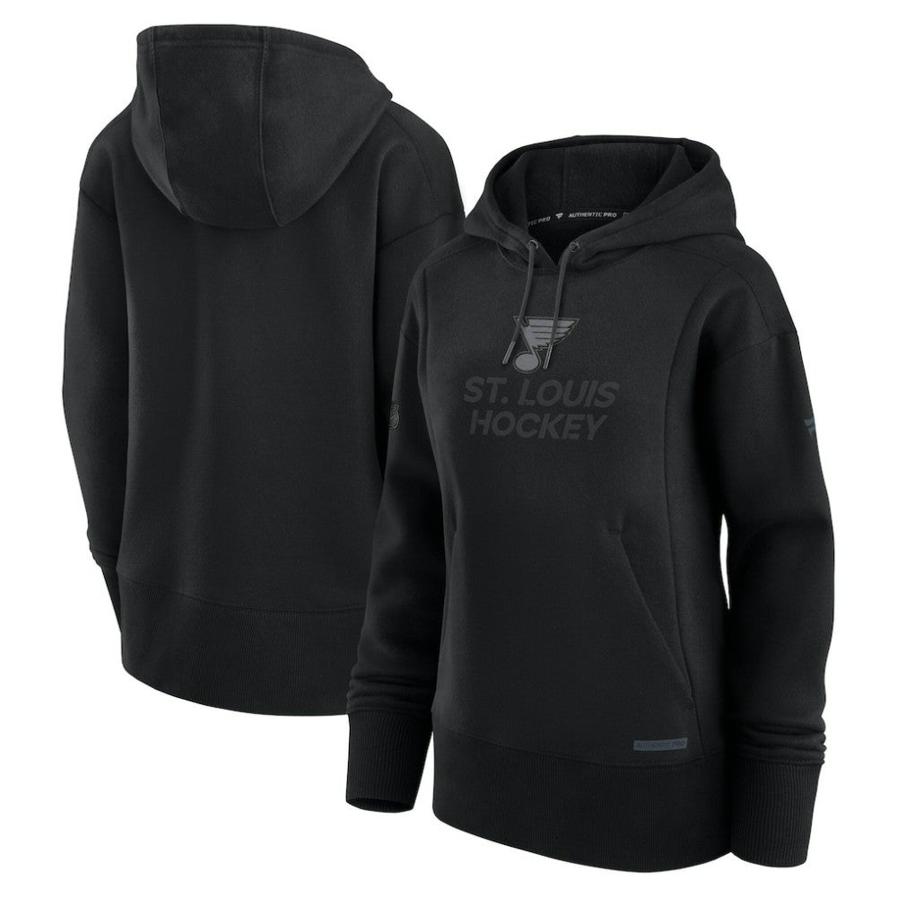 St. Louis Blues - Fanatics Women's Authentic Pro Road Pullover Hoodie Black