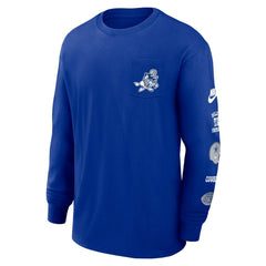 Dallas Cowboys Rewind Heavy Max90 Pocket Long Sleeve T-Shirt Royal - Nike