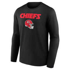 Travis Kelce Kansas City Chiefs Team Wordmark Player Name & Number Long Sleeve T-Shirt Black - NFL
