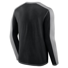 Pittsburgh Steelers Behind the Line Long Sleeve T-Shirt Black/Gray - Fanatics