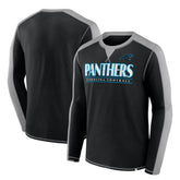 Carolina Panthers Behind the Line Long Sleeve T-Shirt Black/Gray - Fanatics