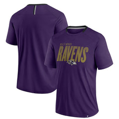 Baltimore Ravens Defender Fade Slant T-Shirt Purple - Fanatics