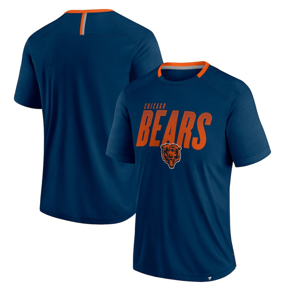 Chicago Bears Defender Fade Slant T-Shirt Navy - Fanatics