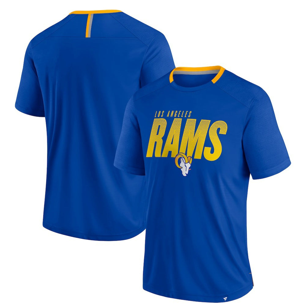 Los Angeles Rams Defender Fade Slant T-Shirt Royal - Fanatics