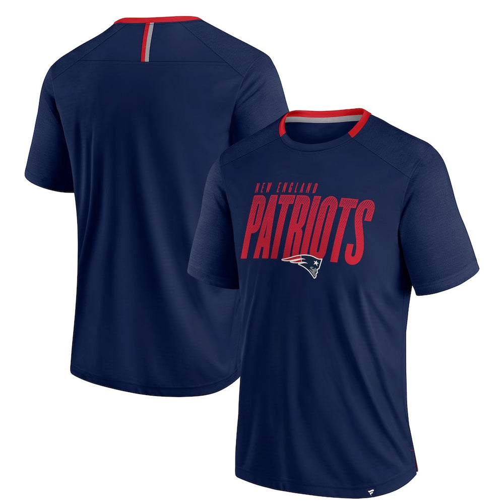New England Patriots Defender Fade Slant T-Shirt Navy - Fanatics