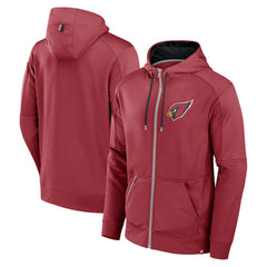 Arizona Cardinals Defender Full-Zip Hoodie Cardinal - Fanatics