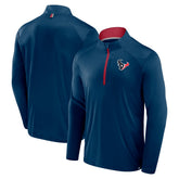 Houston Texans Defender Long Sleeve Quarter-Zip Jacket Navy - Fanatics