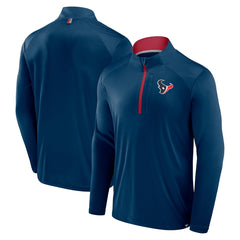 Houston Texans Defender Long Sleeve Quarter-Zip Jacket Navy - Fanatics