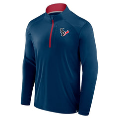 Houston Texans Defender Long Sleeve Quarter-Zip Jacket Navy - Fanatics
